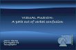 Visual Fusion - A Path Out of Verbal Confusion