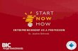 Startnowhow 20.10.16 Entrepreneurship as a Profession