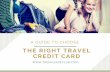 All You Need to Know to Select the Best Travel Credit Card