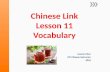 Chinese Link Lesson 11 Vocabulary