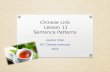 Chinese Link Lesson 11 sentence patterns
