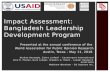 Impact Assessment: Bangladesh Leadership Development Program