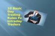 10 Basic Day Trading Rules For Intraday Traders | GetUpWise