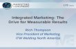 Integrated Marketing: The Drive for Measurable Results