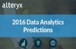 Alteryx 2016 Data Analytics Predictions