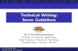 Technical writing: Some guidelines