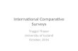 International Comparative Surveys in Education