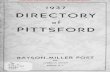 1937 Directory for Pittsford