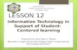 educational technology 2 lesson 12 information technology in support of student-centered learning