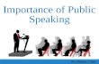 Importance of Public Speaking