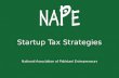 Startup Tax Strategies