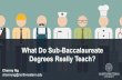 What Do Sub-Baccalaureate Degrees Really Teach? Graduates' Retrospective Reports