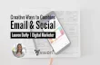 Creative Ways to Combine Email and Social - Webinar Slides