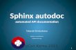Sphinx autodoc - automated api documentation - PyCon.KR 2015
