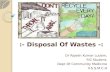 Disposal of Wastes