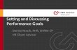 Setting & Discussing Performance Goals