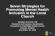 Seven Strategies for Promoting Mental Health Inclusion in the Local Church