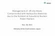 Management of off-site Waste Contaminated with Radioactive ...