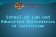 School of law and education universities in switzerland