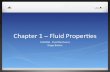 Chapter 1 – Fluid Proper2es