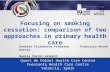 Focusing on smoking cessation comparison of two approaches in primary health care