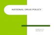National drug policy