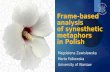 Frame based analysis of synesthetic metaphors in Polish