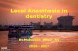 Local anasthesia in dentistry