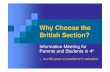Why Choose the Why Choose the British Section?