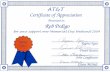 2004 AT&T Certificate of Appreciation