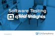 Software Testing Metrics with qTest Insights  - QASymphony Webinar