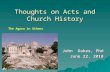 Power Point: Thoughts on Acts and Church History