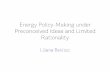 Energy Policy Making under Preconceived Ideas and Limited Rationality