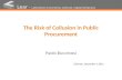 The Risk of Collusion in Public Procurement