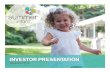 Summer Infant Investor Presentation - November 2016