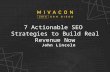 7 Actionable SEO Strategies to Build Real Revenue Now