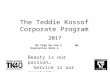 The Teddie Kossof Salon Corporate Program 1.12.15