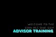 One-Day Advisor Training Presentation