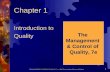 Chapter 1 TQM Introduction to Quality