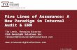 Five Lines of Assurance  A New ERM and IA Paradigm