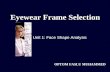 Eye wear frame selection