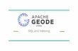 OQL querying and indexes with Apache Geode (incubating)