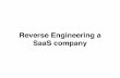 Reverse Engineer A SaaS company
