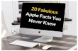 20 Fabulous Apple Facts You Never Knew
