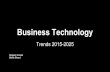2015-2025 Business Technologies trends