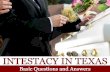 Intestacy in Texas: Basic Questions and Answers