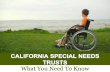 California Special Needs Trusts: What You Need to Know
