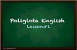 Poliglota - Lesson 1