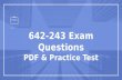 642-243 Best approach to pass 642-243 exam