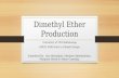 Dimethyl Ether Production